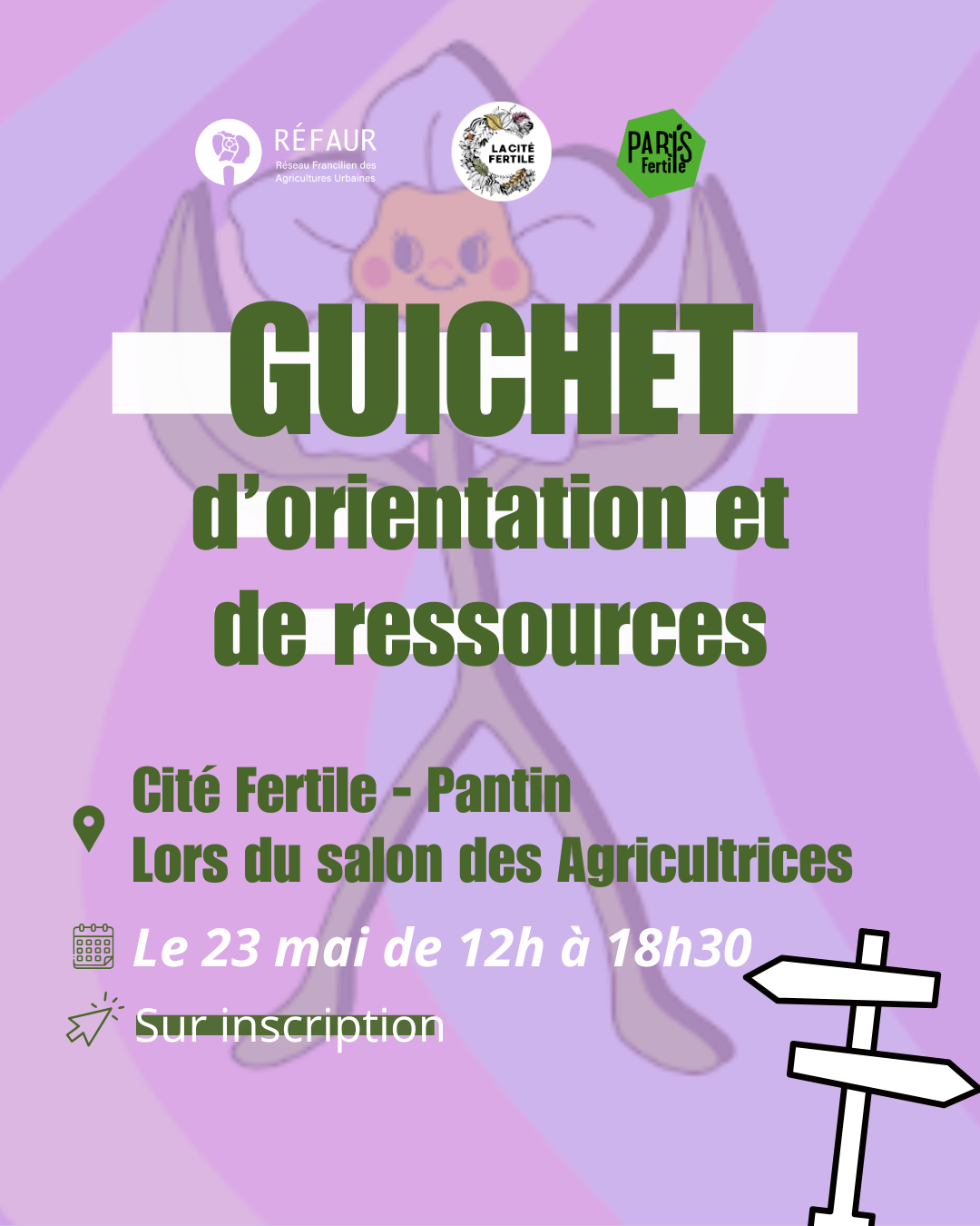 GUICHET – Orientation et ressources des métiers de l’agriculture urbaine, Cité Fertile au Salon des agricultrices