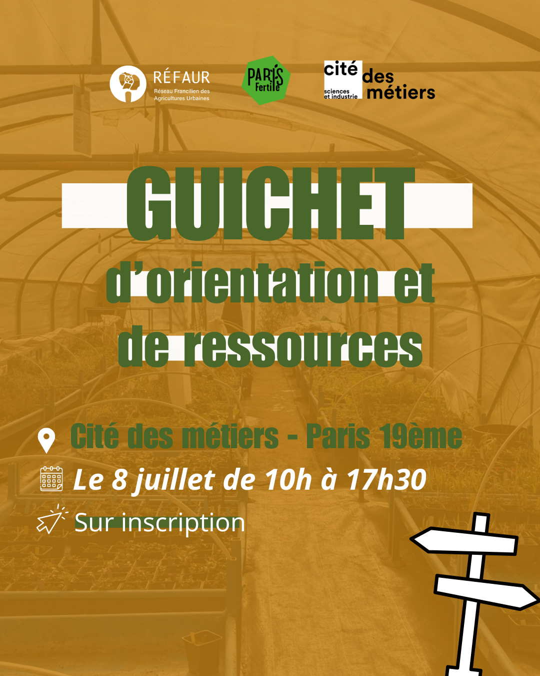 GUICHET – Orientation et ressources des métiers de l’agriculture urbaine, Cité des métiers