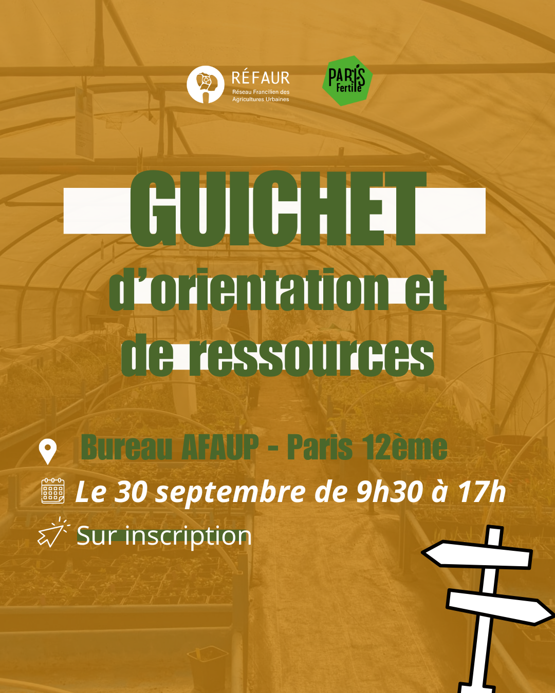 GUICHET – Orientation et ressources des métiers de l’agriculture urbaine, 30 septembre