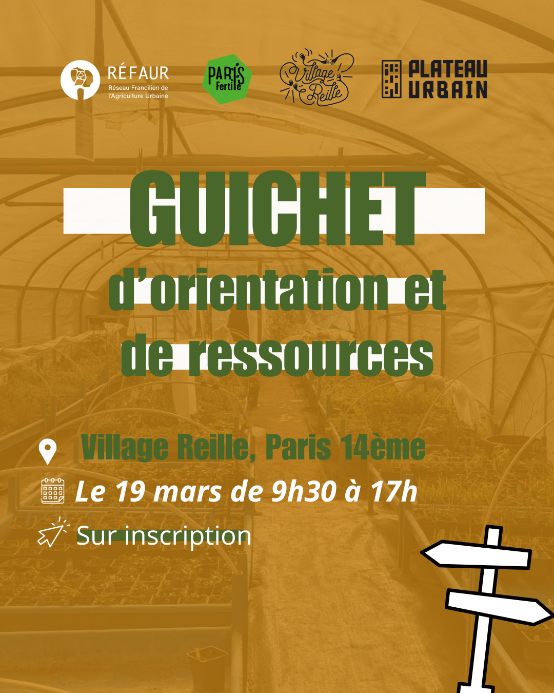 GUICHET – Orientation et ressources des métiers de l’agriculture urbaine, 19 mars